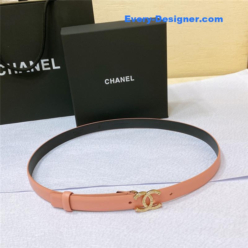 Chanel cc engraved craft logo buckle belt