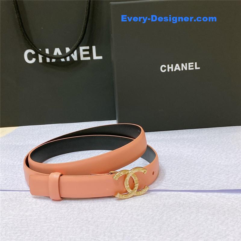 Ch**el cc engraved craft logo buckle belt