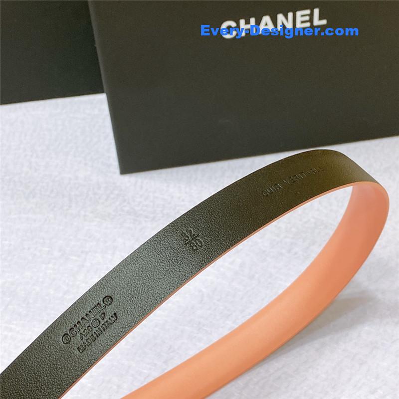 Ch**el cc engraved craft logo buckle belt