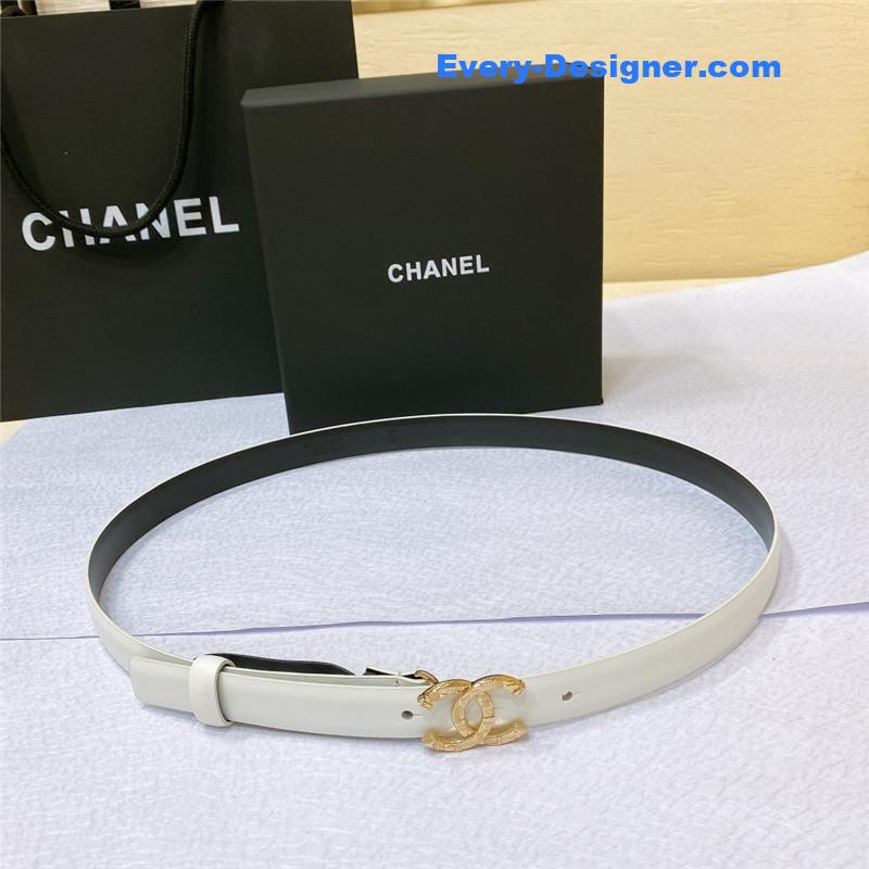 Chanel cc engraved craft logo buckle belt