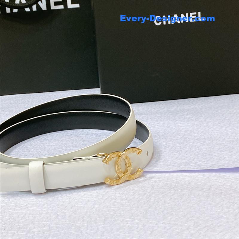 Ch**el cc engraved craft logo buckle belt