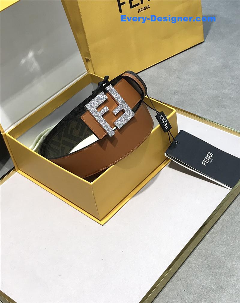 Fendi Squared FF Reversible Belt