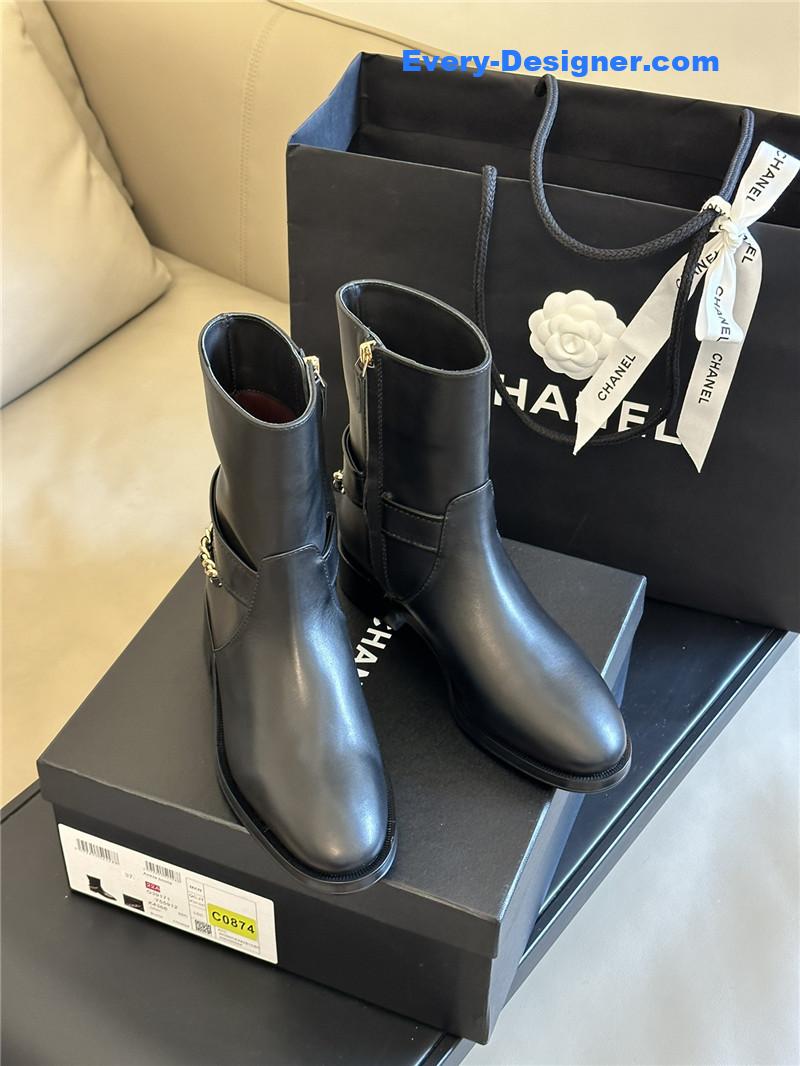 CC autumn winter chain ankle boots