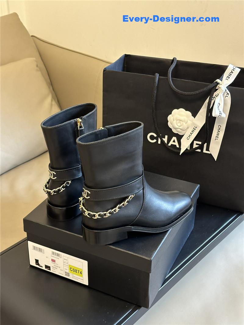 CC autumn winter chain ankle boots