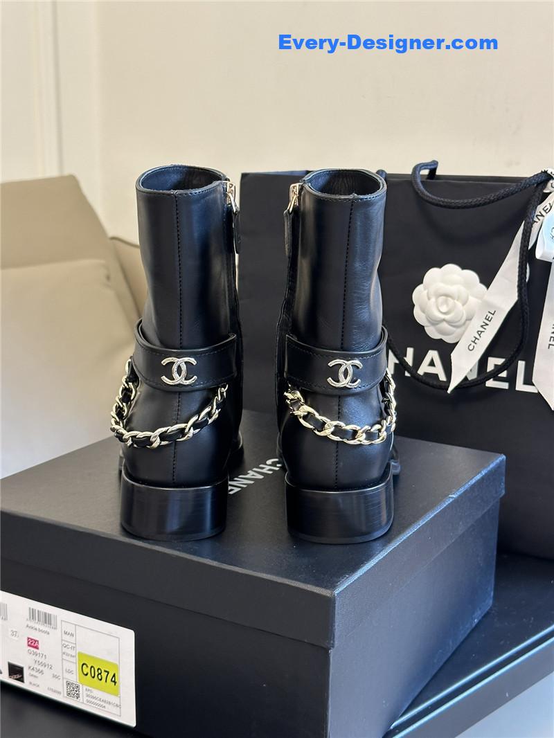 CC autumn winter chain ankle boots