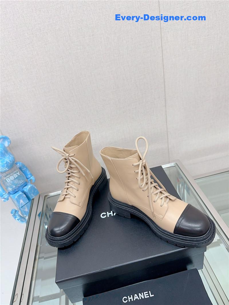 CC platform martin ankle boots