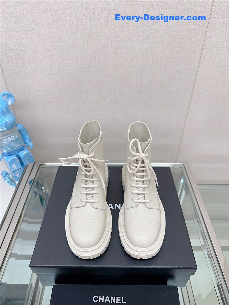 CC platform martin ankle boots