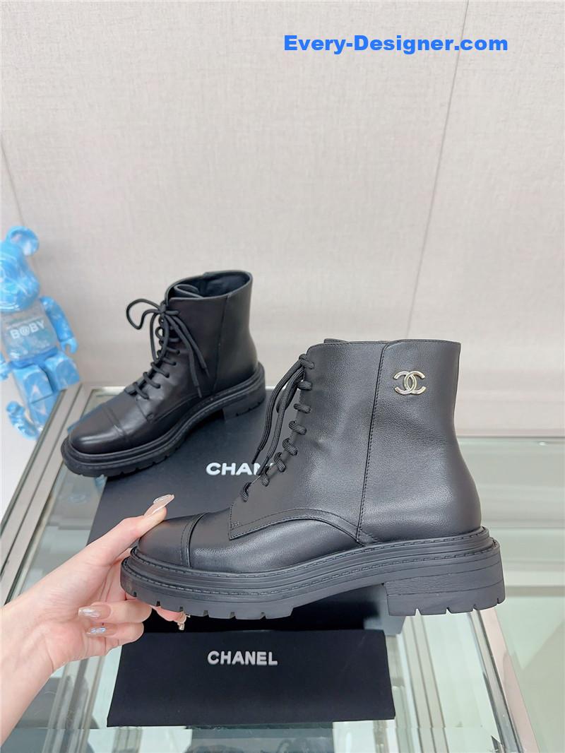 CC platform martin ankle boots