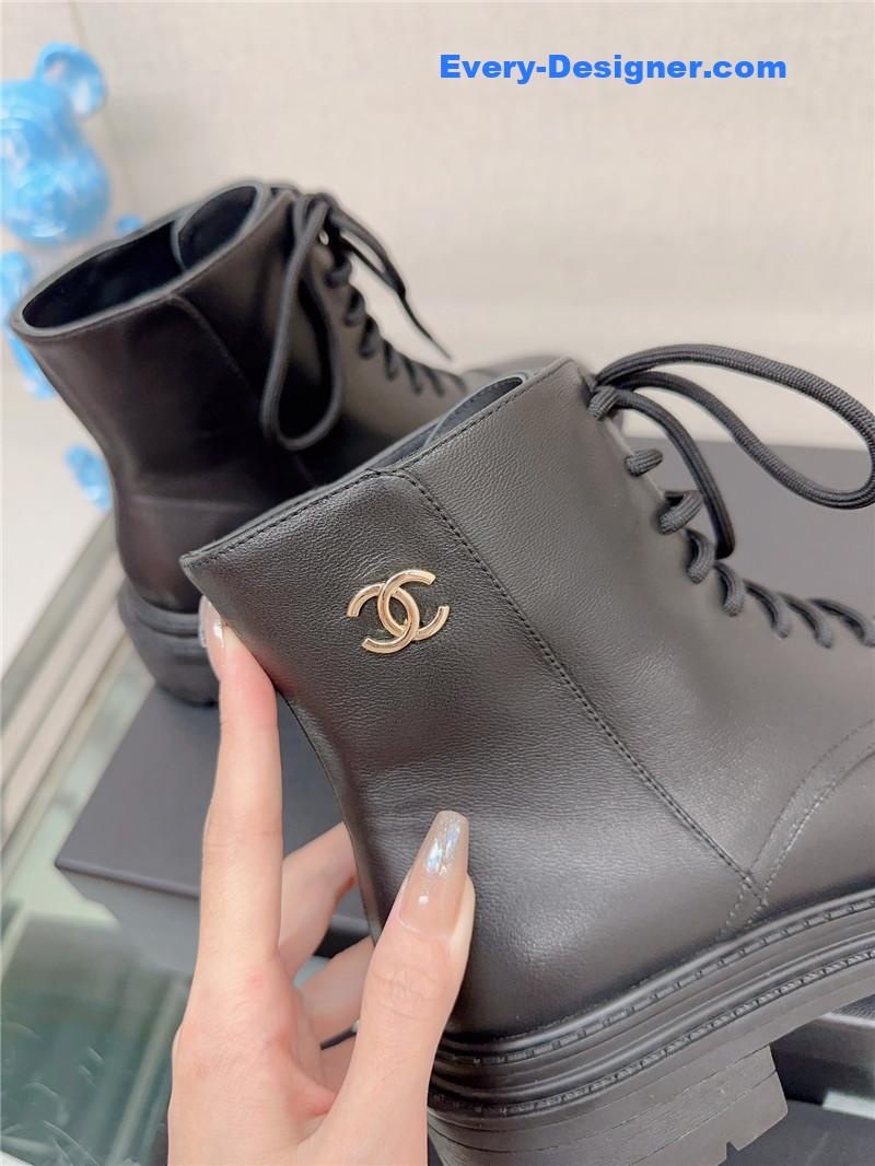 CC platform martin ankle boots