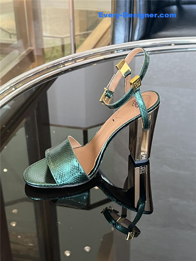 F**di delfina round toe sandals