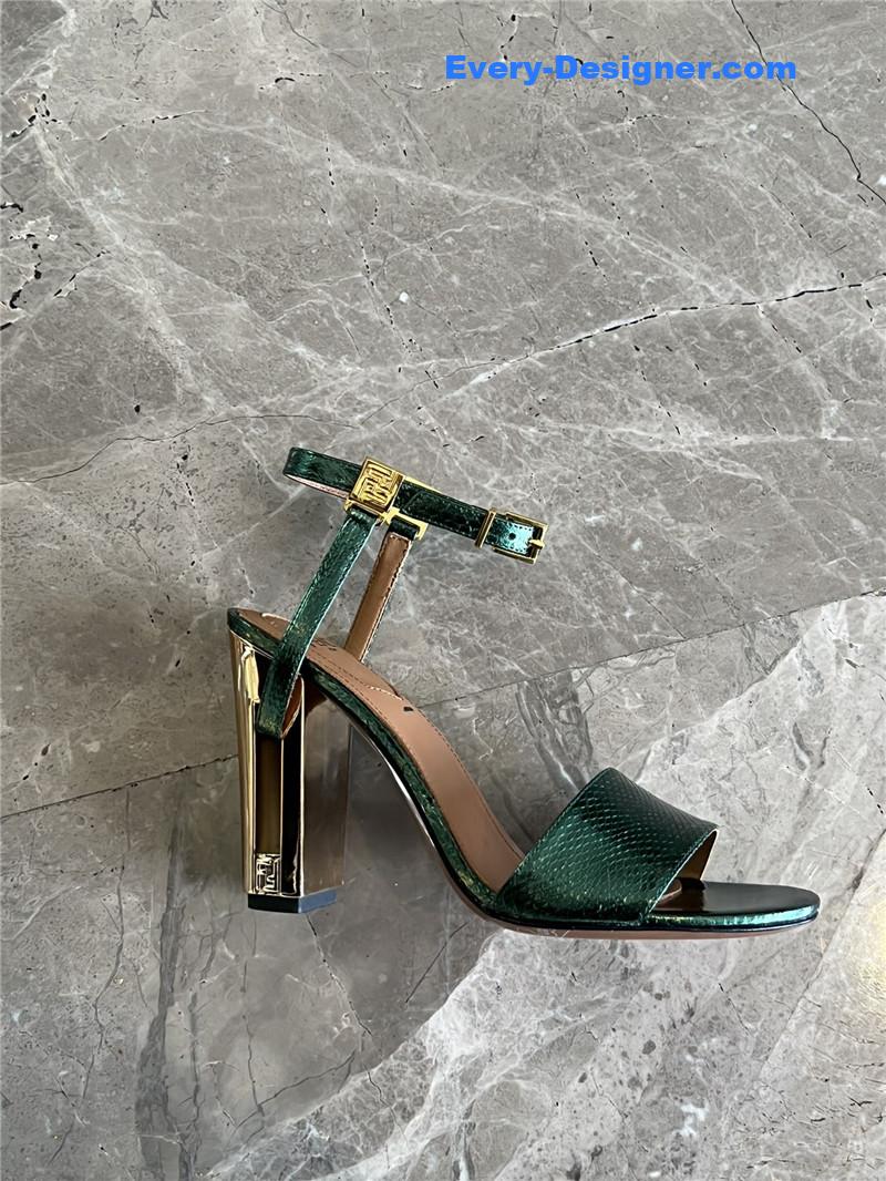 F**di delfina round toe sandals