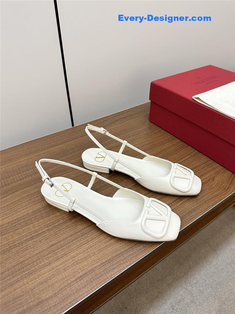 valentino new big V buckle sandals shoes