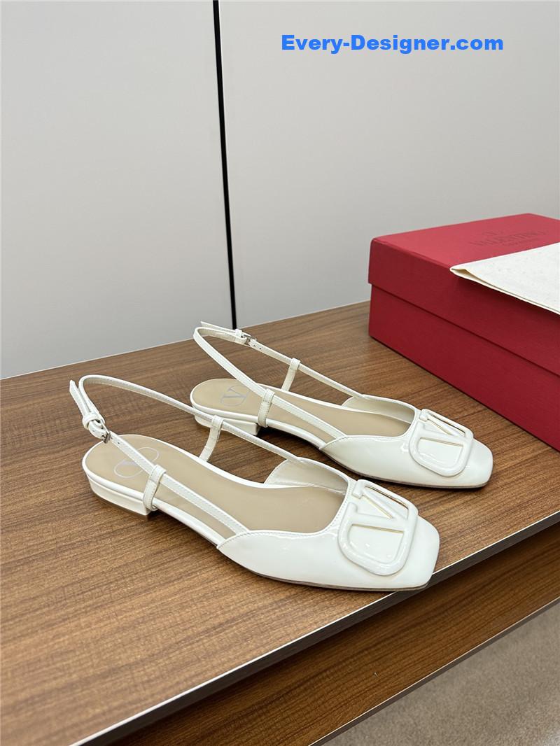 valentino new big V buckle sandals shoes
