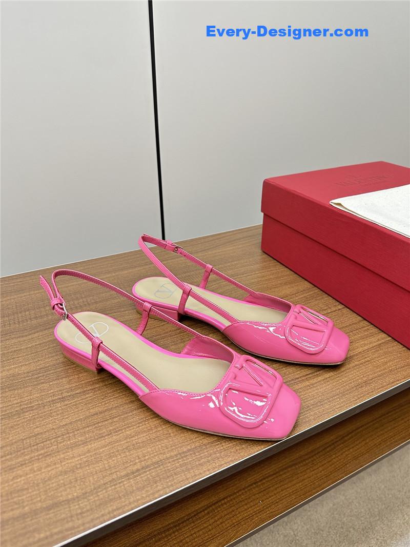 valentino new big V buckle sandals shoes