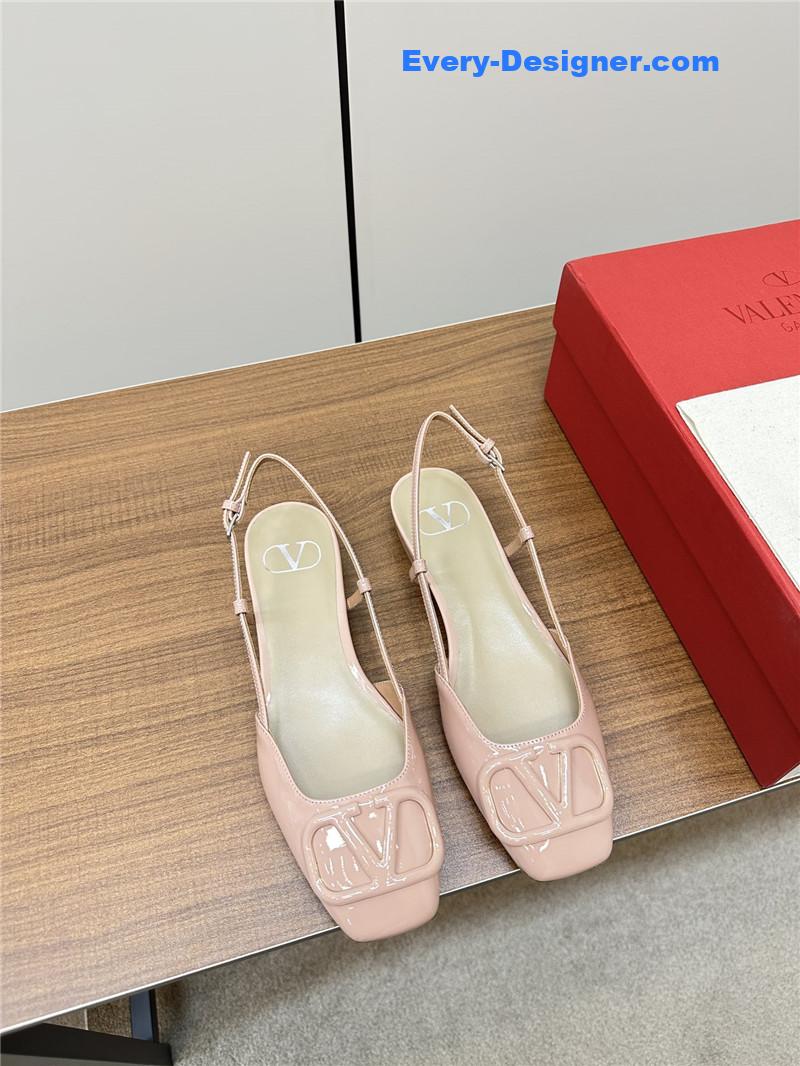 valentino new big V buckle sandals shoes