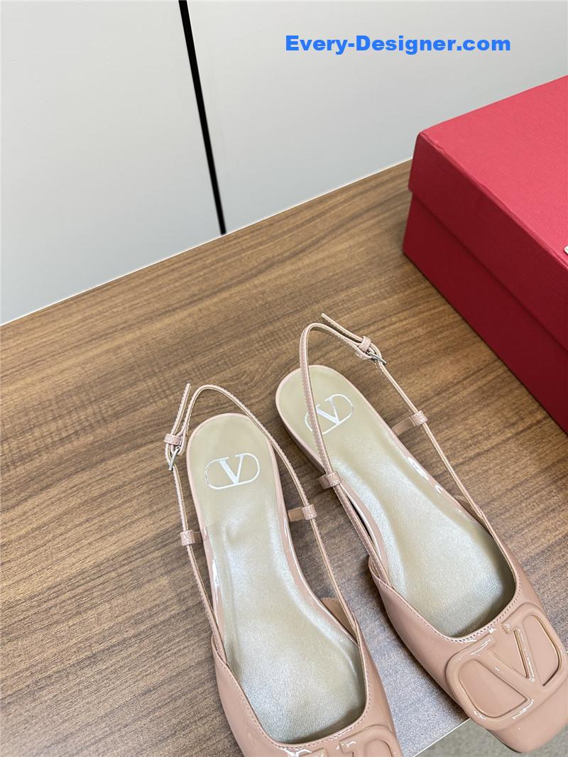 valentino new big V buckle sandals shoes