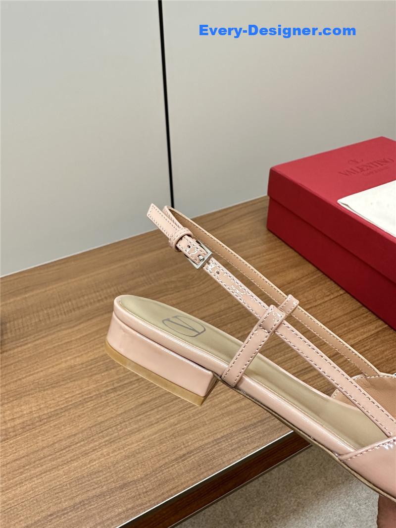 valentino new big V buckle sandals shoes