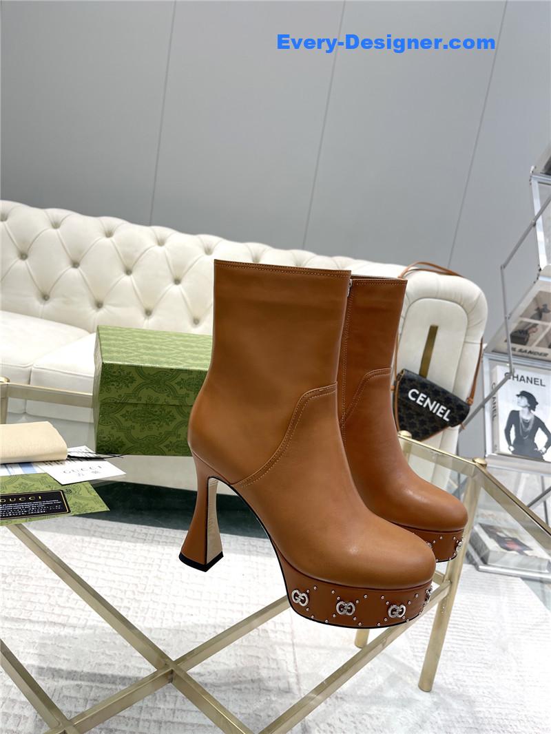 Gucci catwalk catwalk water platform explosive style boots