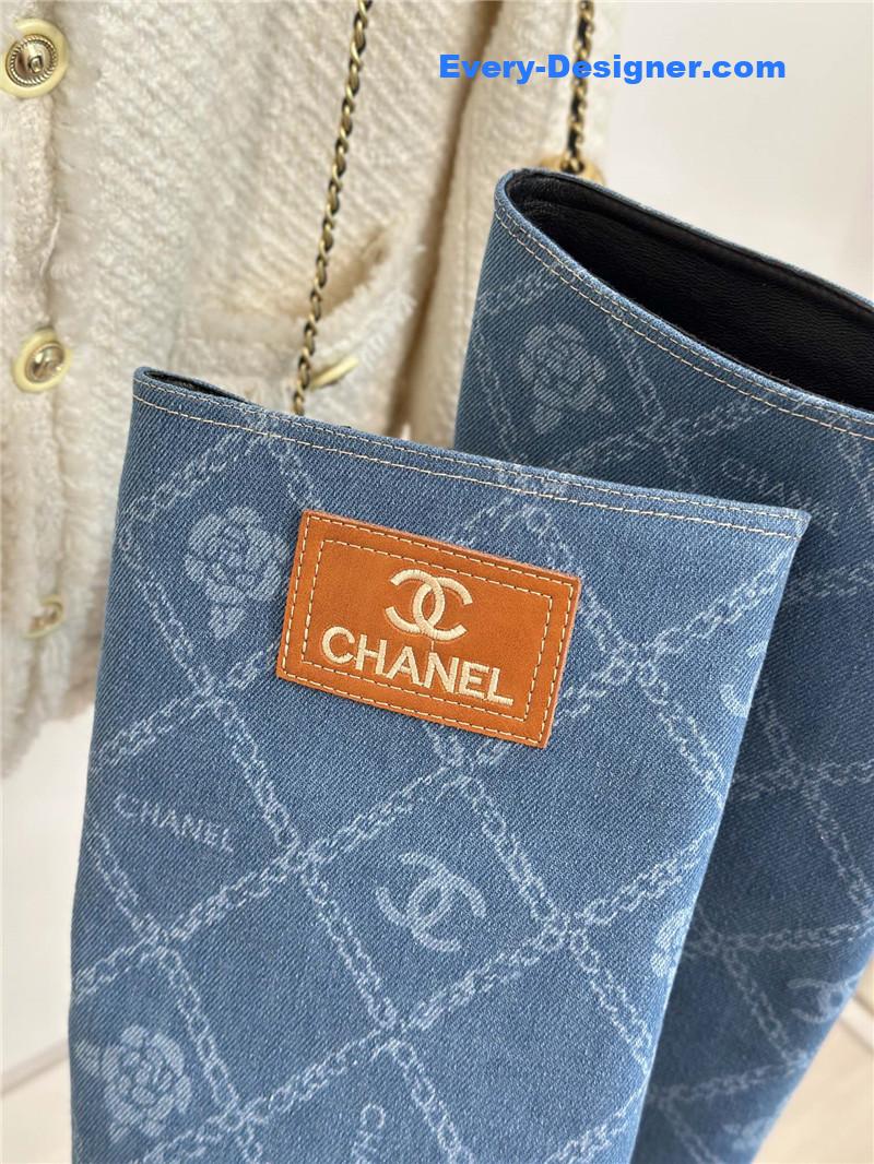 CC new chunky heel cowboy boots