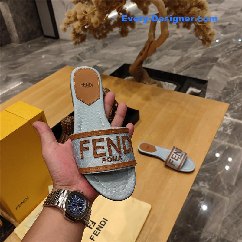 F**di haute couture flat sandals
