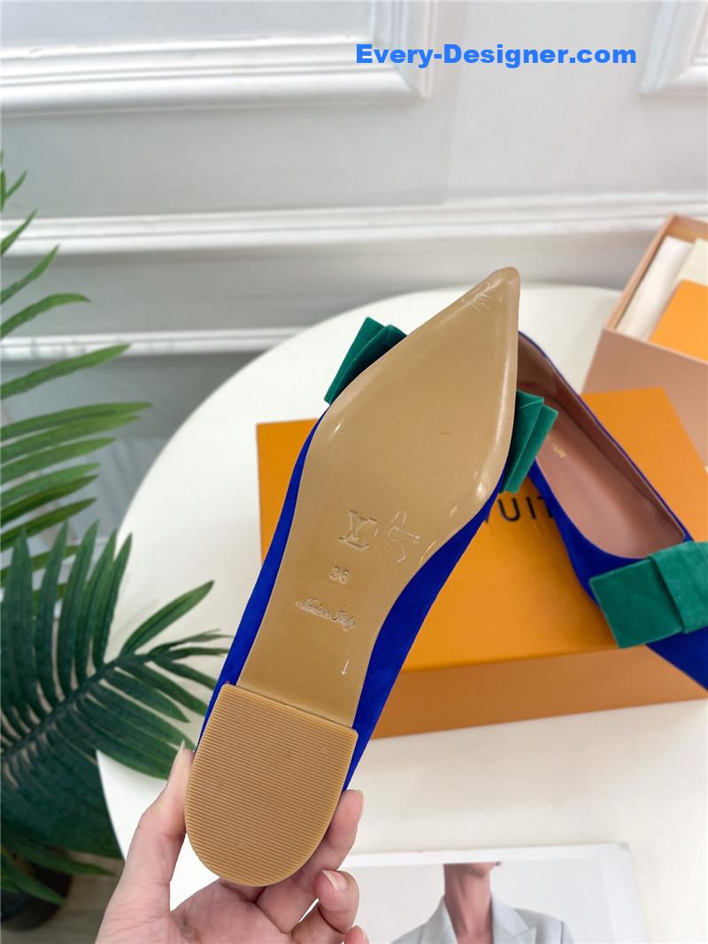 l0vis Vvtt0n lv bowknot pointed shoes