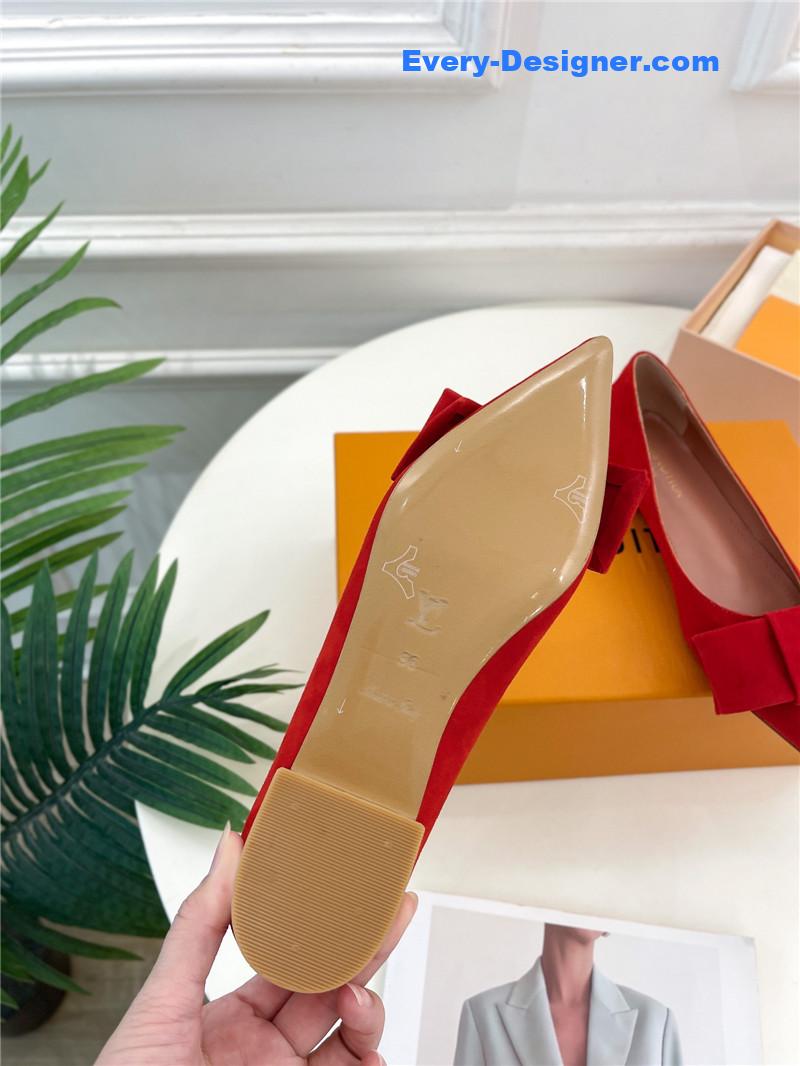 l0vis Vvtt0n lv bowknot pointed shoes