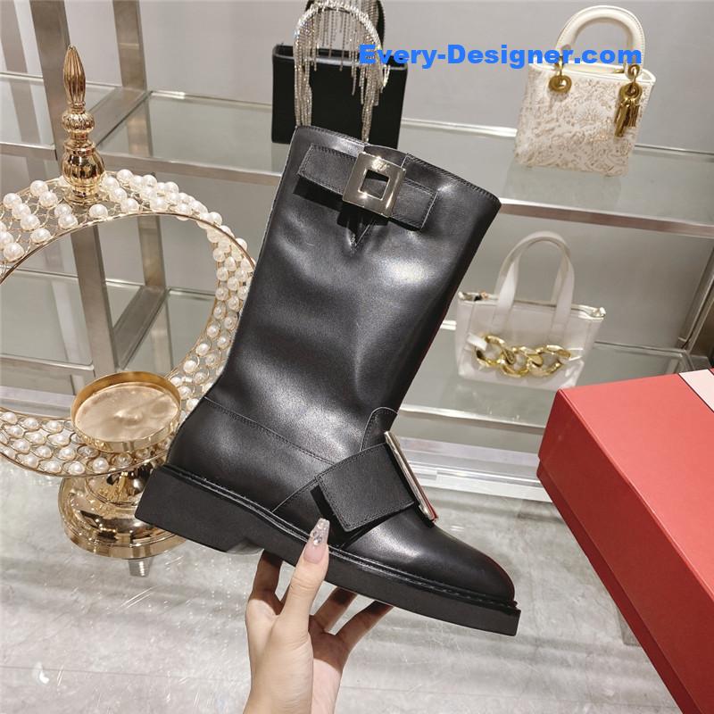 Roger vivier new mid calf boots