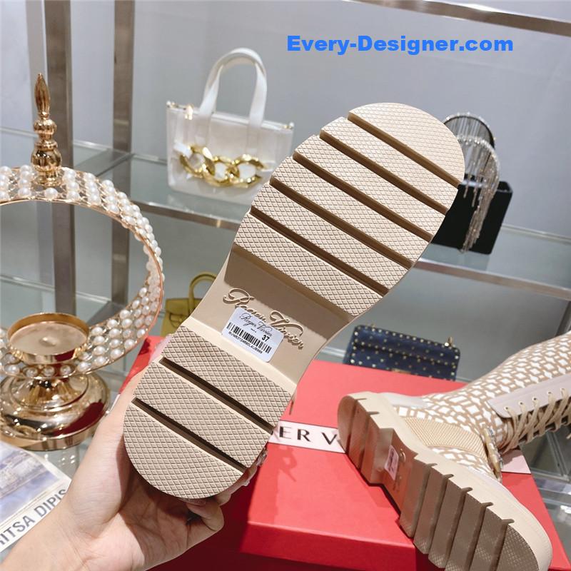 Roger vivier new boots knit boots sports high boots