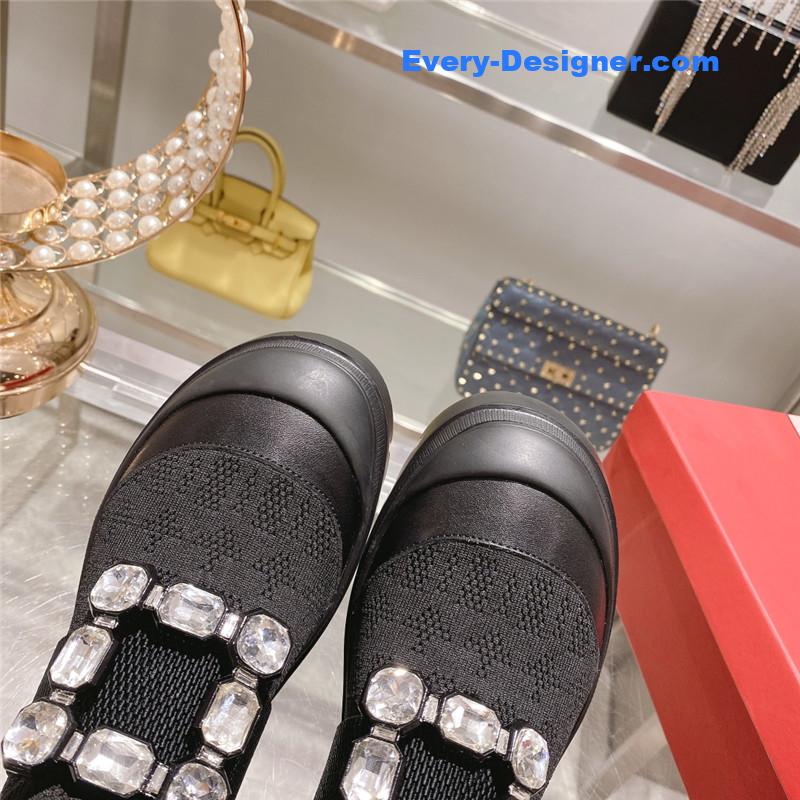 Roger vivier new boots knit boots sports high boots