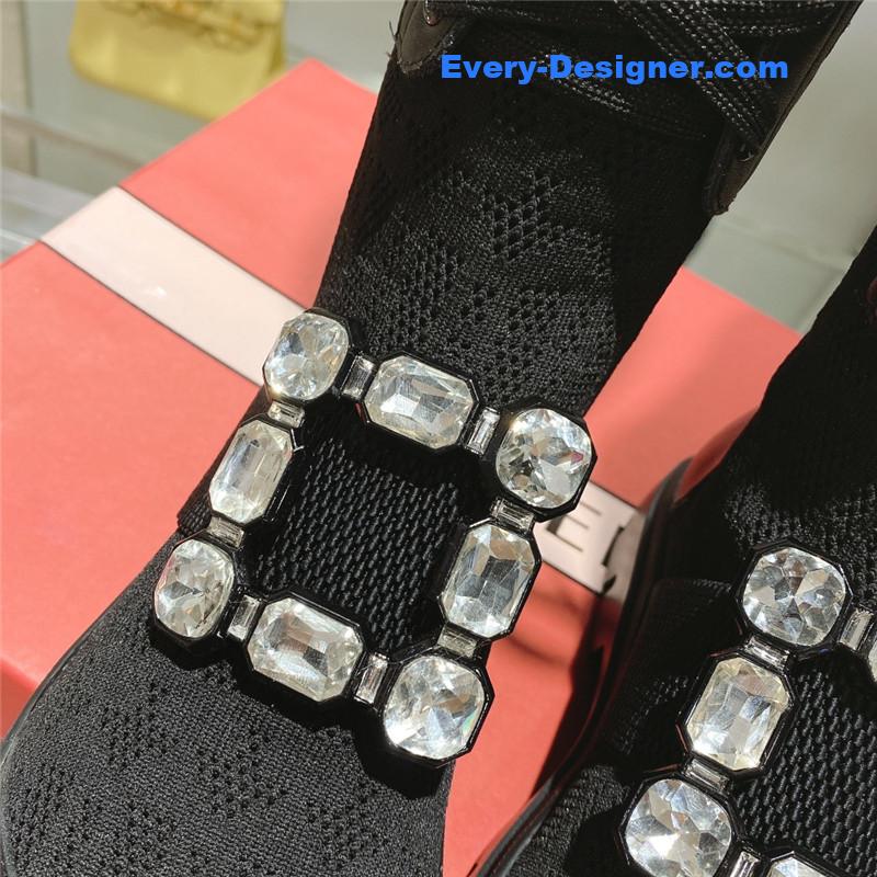 Roger vivier new boots knit boots sports high boots