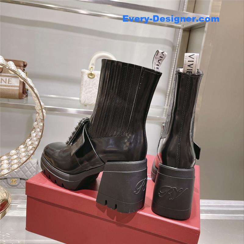Roger vivier autumn and winter new high-heeled ankle boots
