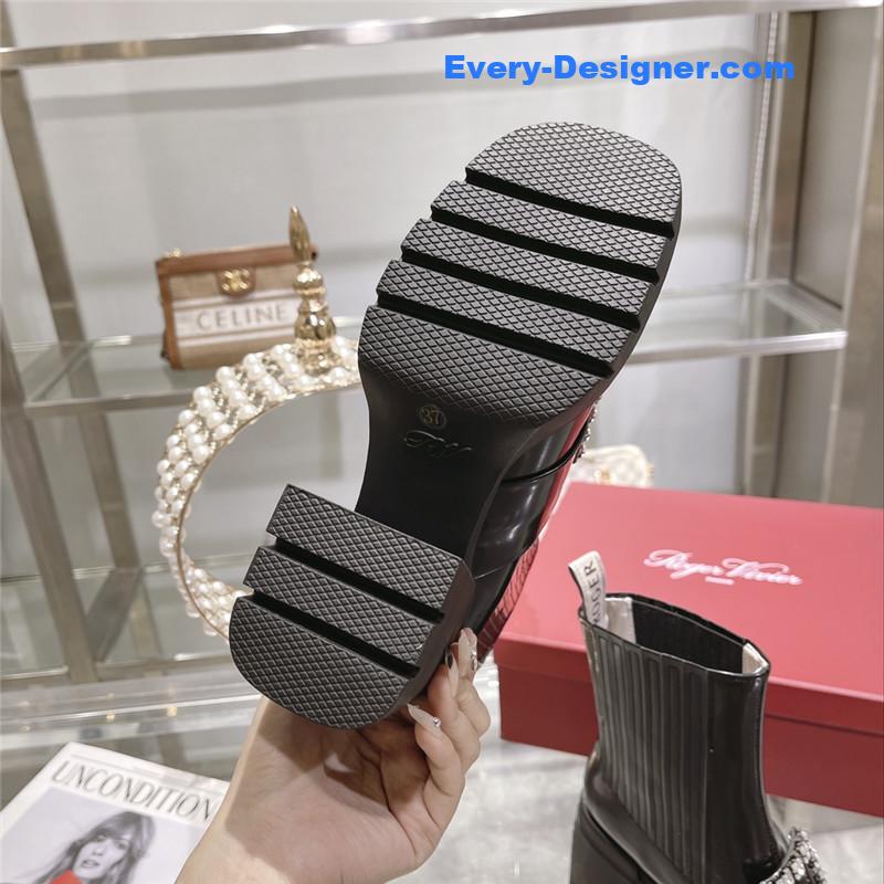 Roger vivier autumn and winter new high-heeled ankle boots