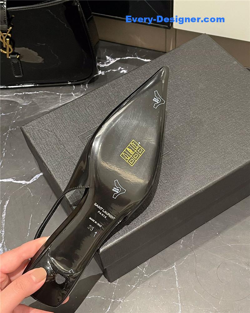 Y51 new pointed rhinestone small high heels