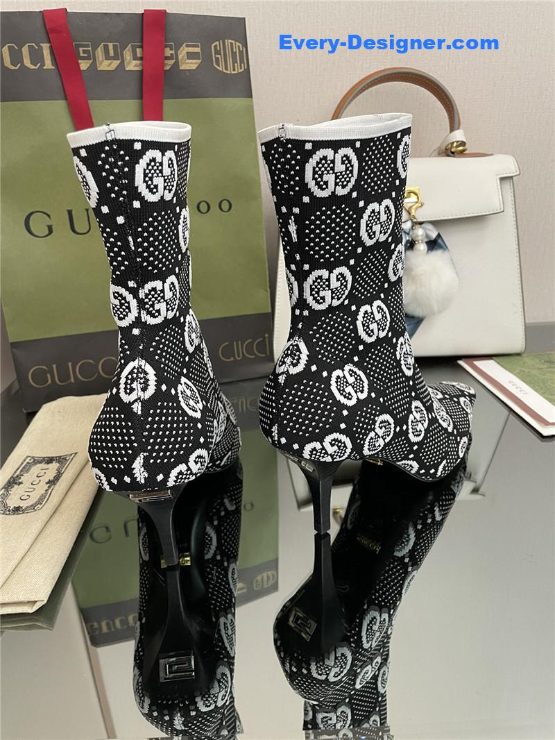 Gvc*1 new gg knitted ankle boots elastic socks boots