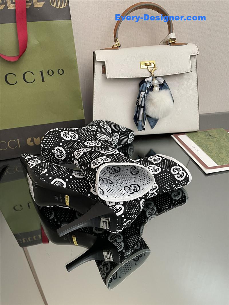 Gvc*1 new gg knitted ankle boots elastic socks boots