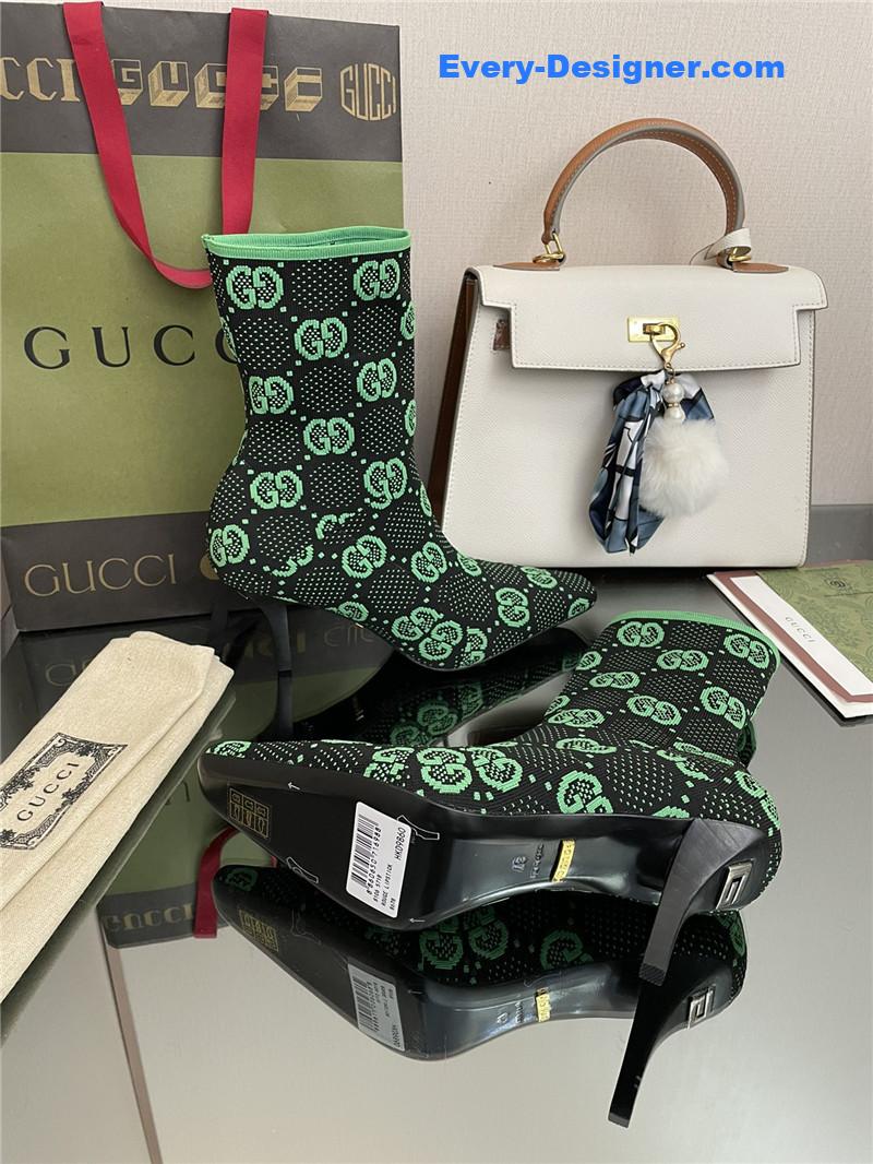 Gvc*1 new gg knitted ankle boots elastic socks boots