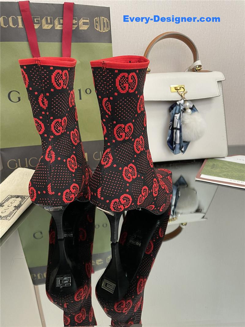 Gvc*1 new gg knitted ankle boots elastic socks boots