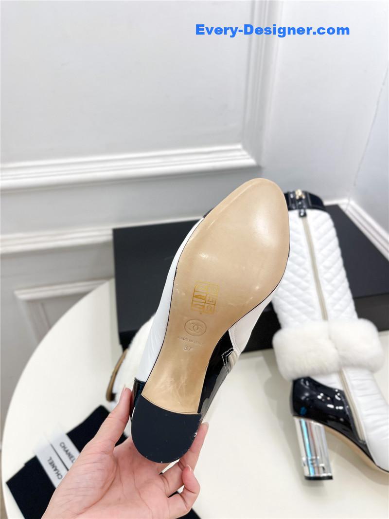 CC electroplated heel down boots