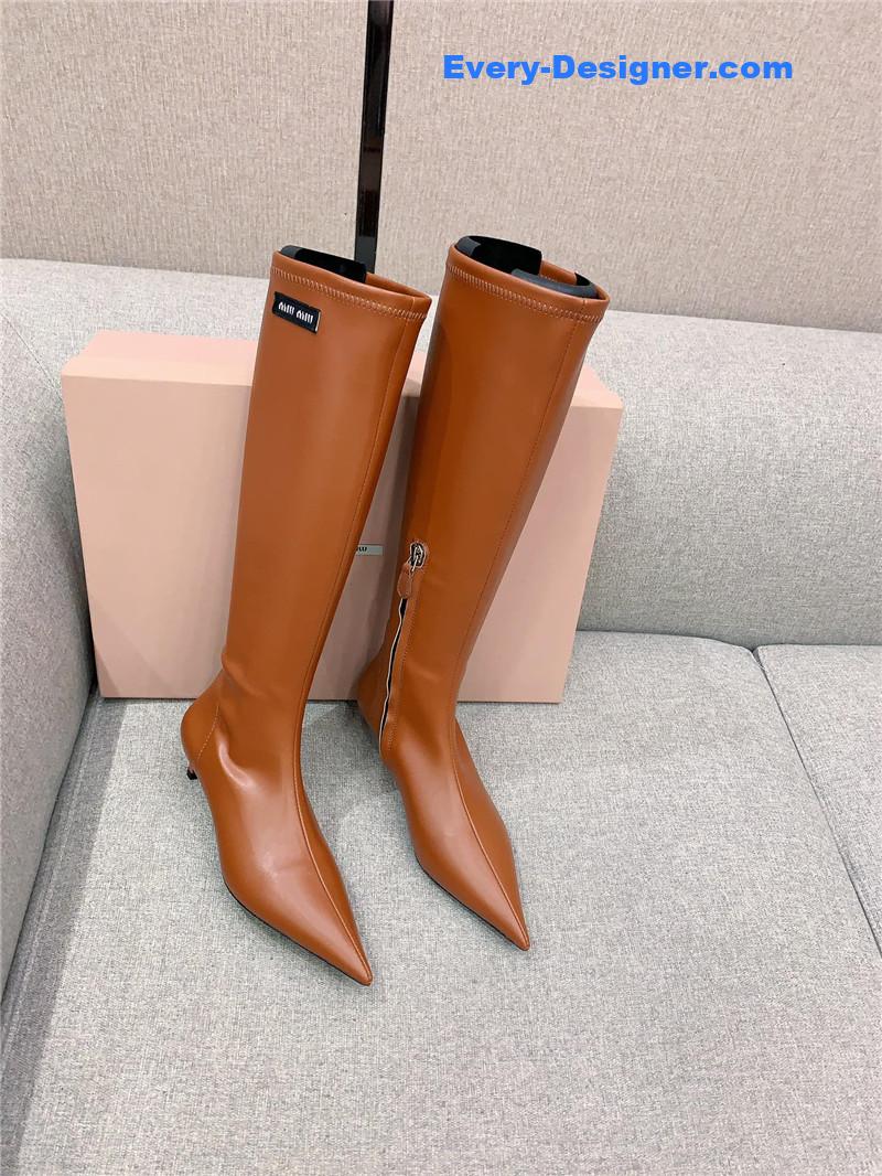 miumiu new pointed toe high heel elastic sock boots