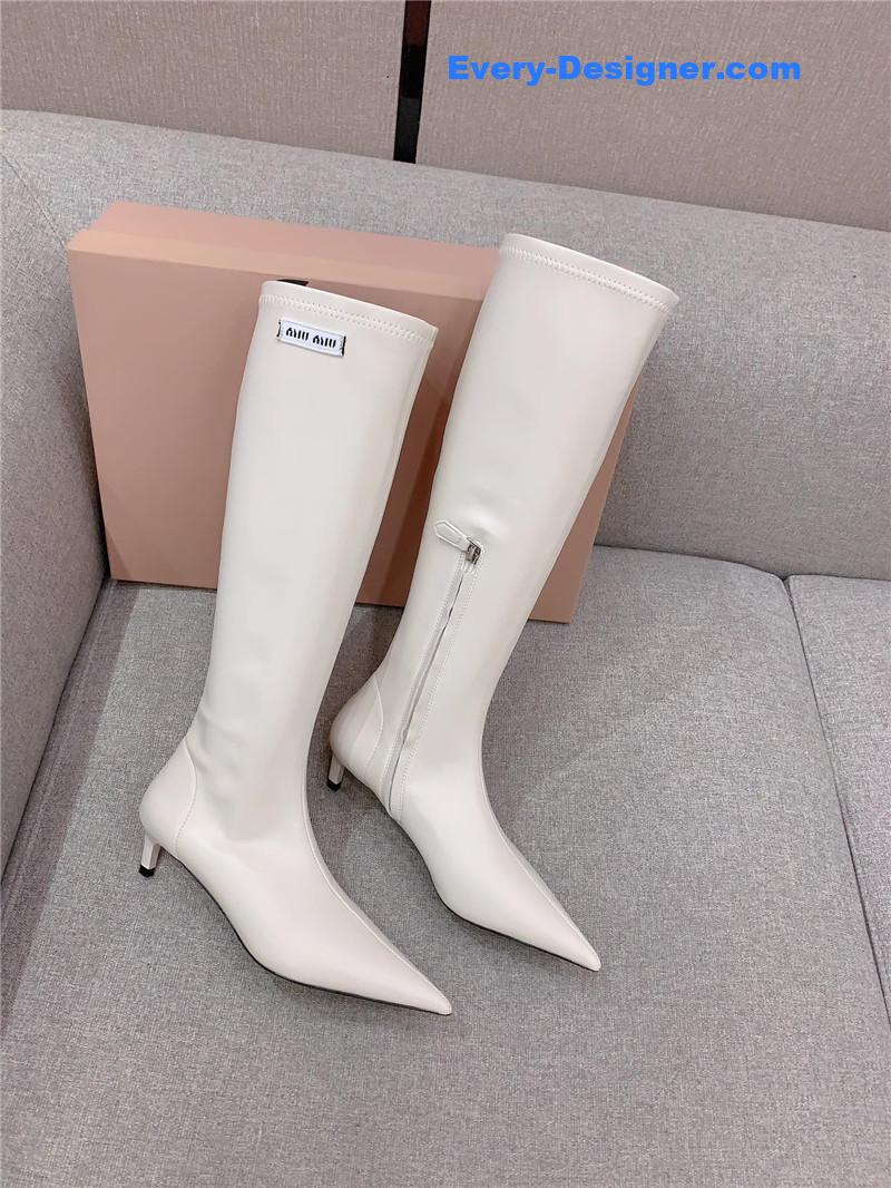 miumiu new pointed toe high heel elastic sock boots