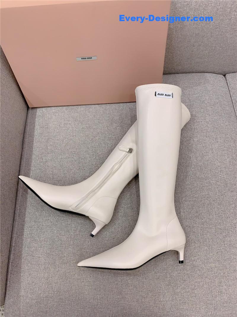 miumiu new pointed toe high heel elastic sock boots