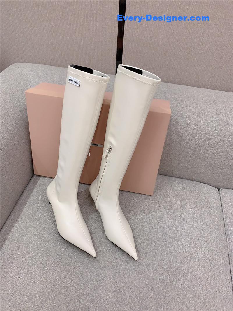 miumiu new pointed toe high heel elastic sock boots
