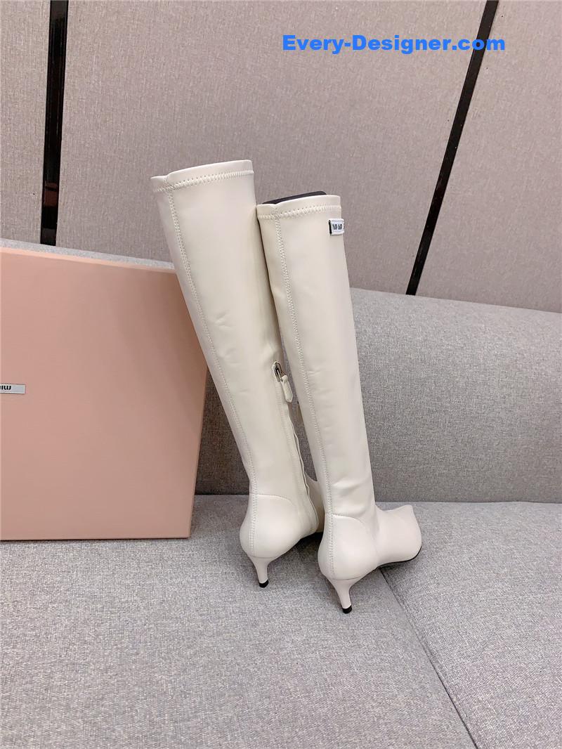 miumiu new pointed toe high heel elastic sock boots