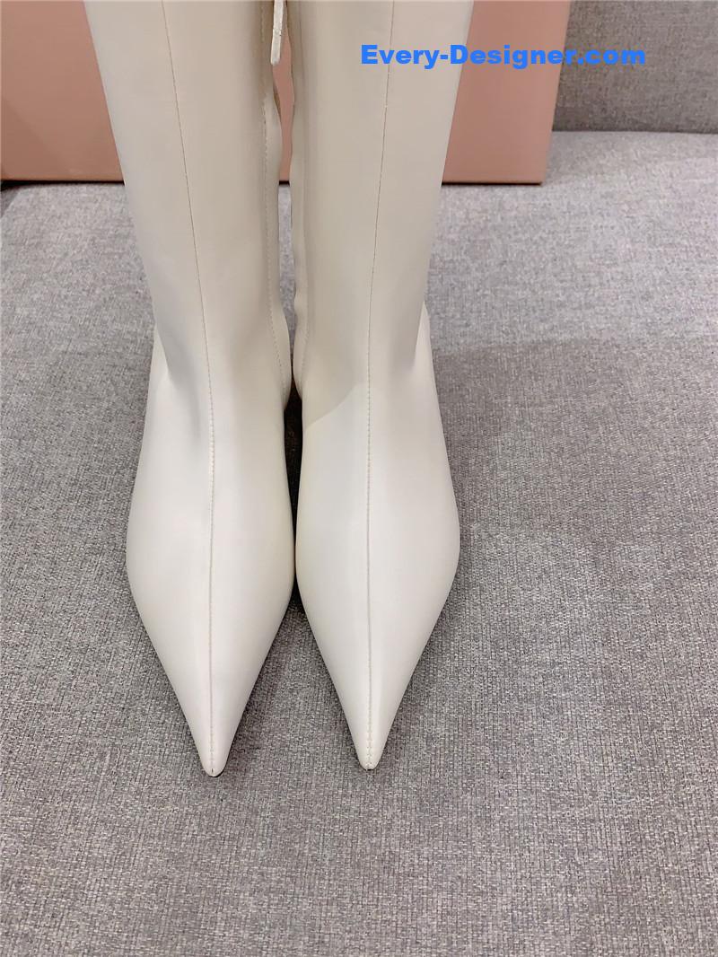 miumiu new pointed toe high heel elastic sock boots