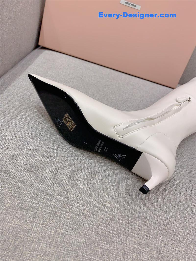 miumiu new pointed toe high heel elastic sock boots