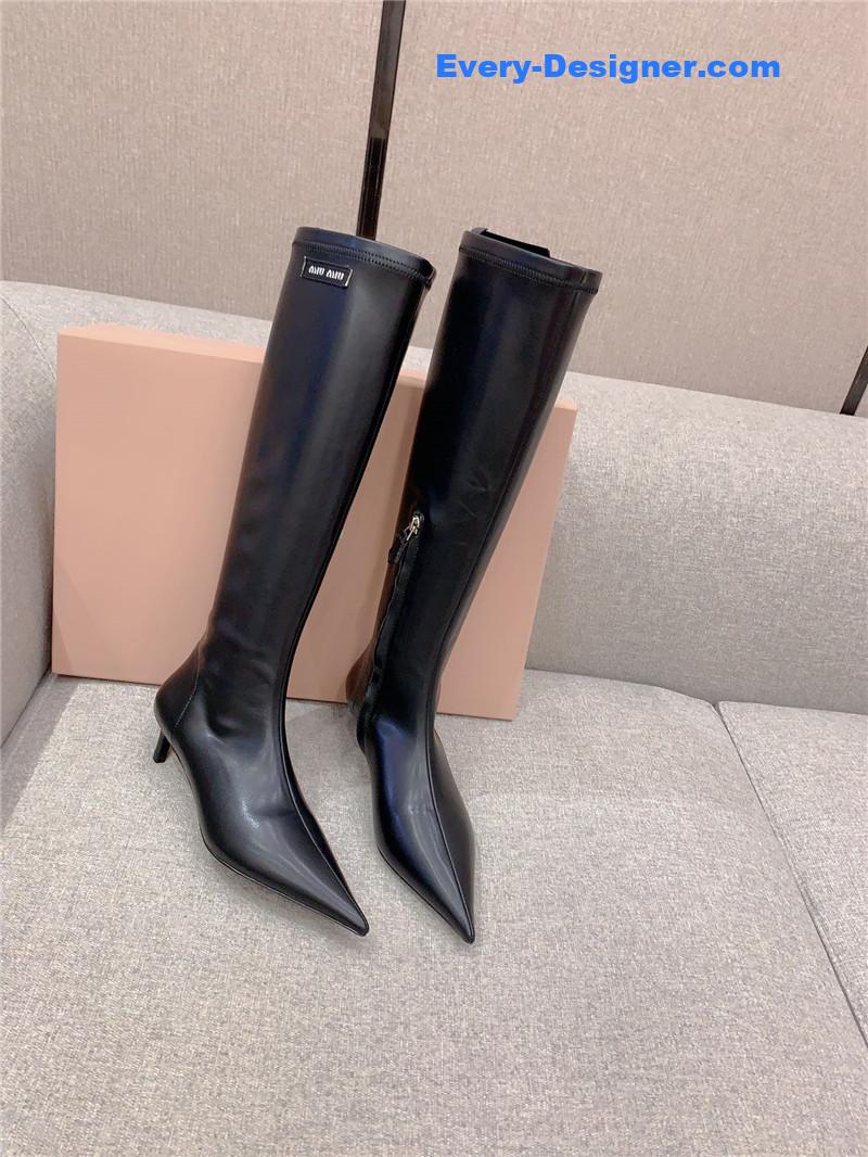 miumiu new pointed toe high heel elastic sock boots