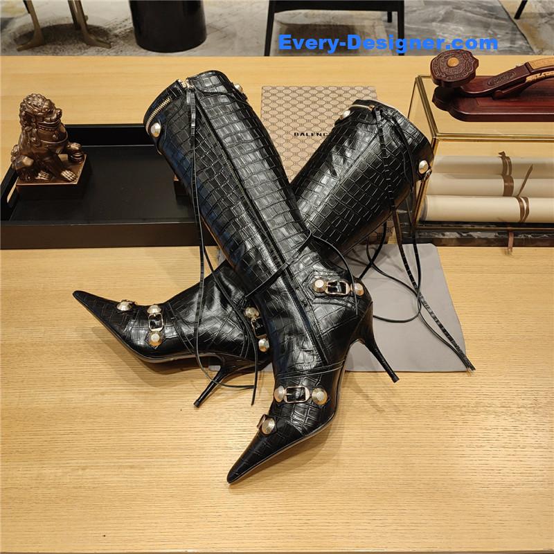 Ba1en*iaga metal stud le cagloe motorcycle boots