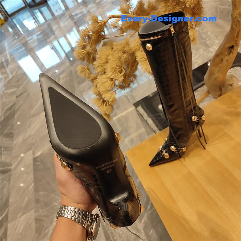 Ba1en*iaga metal stud le cagloe motorcycle boots