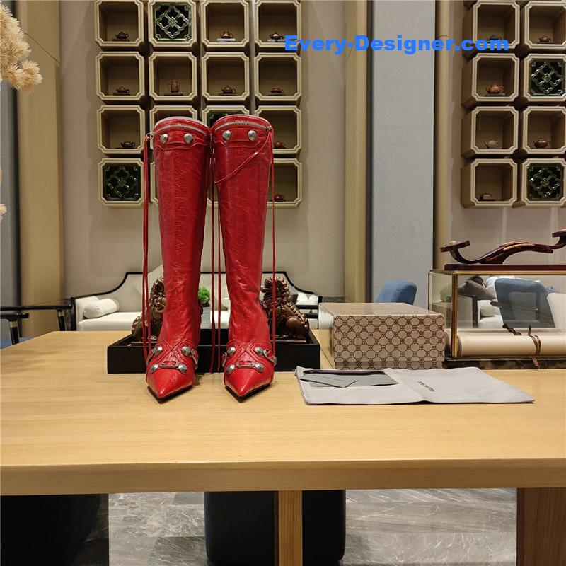 Balenciaga metal stud LE cagloe motorcycle boots