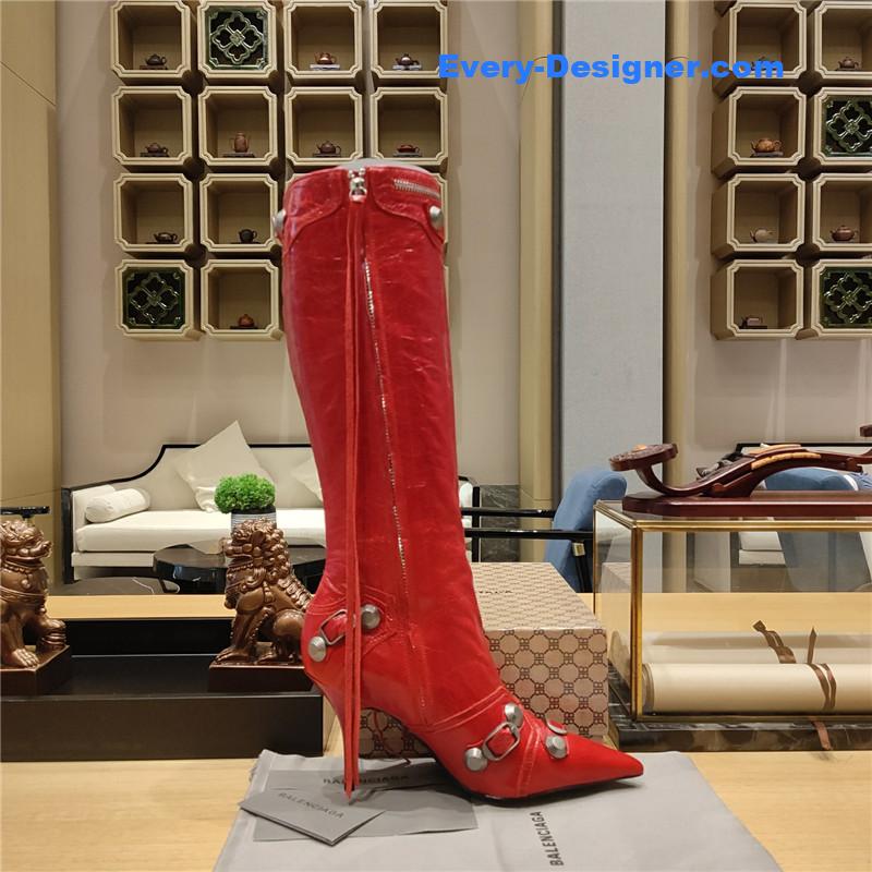 Balenciaga metal stud LE cagloe motorcycle boots